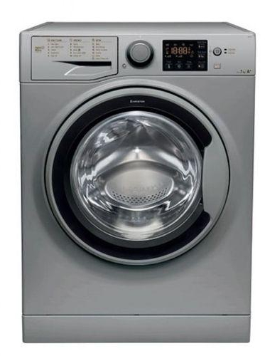 Ariston Front Loading Digital Washing Machine - 7 KG - Silver