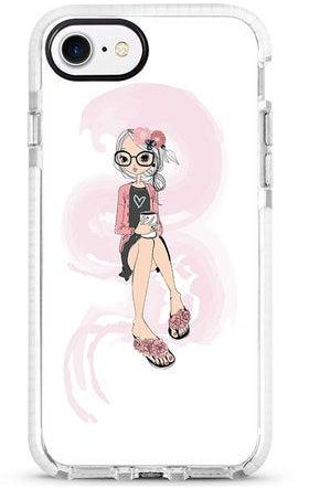 Protective Case Cover For Apple iPhone 7 Nerdy Cute Full Print