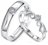 Fashion couple ring angel love men's and women's couple ring silver plated hand jewelry