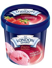 London Dairy Natural Strawberry Ice Cream 1 Litre