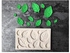 أوراق ثلاثية الأبعاد 3D لتزيين الكيك من فوندانت قالب كيك مصنوع من السيليكون أدوات تزيين الكيك التي تصنعها بنفسك قالب ضغط على شكل ورقة شجر مصنوع من السيليكون لون أخضر