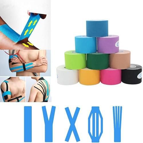 one piece kinesiology tape muscle bandage 15color sports cotton elastic adhesive strain injury high speed knee running pain relief gym67504270