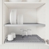 METOD Wall cabinet w dish drainer/2 doors - white/Askersund light ash effect 80x60 cm