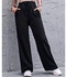 Wide Leg Pants- For Women, Black Color
