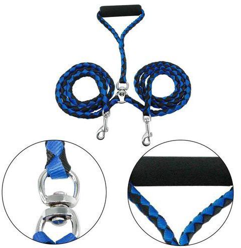 Kokobuy 1 To 2 Weave Nylon Belt Pet Dog Traction Rope Adjustable Pet Traction Belt