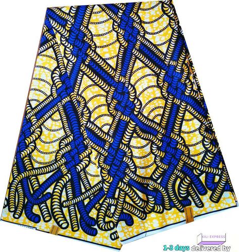 African print 12 Yards Ankara wax woman dress fabrics 100% polyester