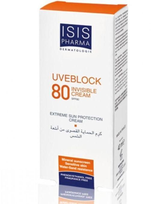Isis Pharma Uve Block 80invisible Cream Spf80 Extreme Sun Protection Cream-40ml