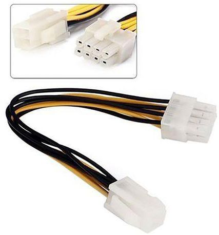 Generic ATX 4 Pin Male To 8 Pin Female EPS Power Cable Cord Adapter CPU Power Supply