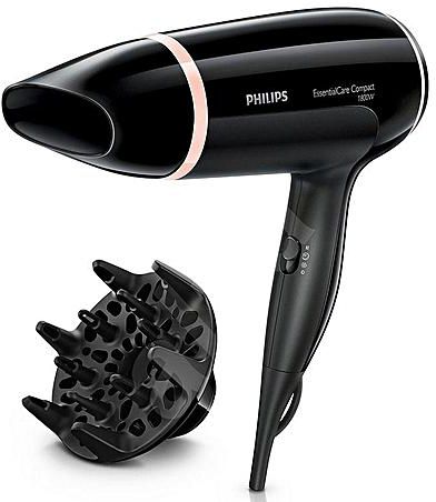 Philips BHD004 Essential Care Hairdryer with Cool Shot Diffuser - 1800W