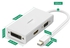 Ugreen 20417 MD114 Mini DisplayPort To HDMI&VGA&DVI Converter -White