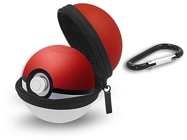 Generic Carrying Portable Protective Bag for Nintendo Switch Poke Ball Plus Controller, with Keychain