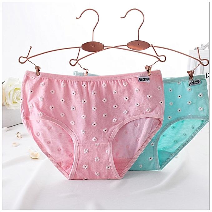 6 pcs/lot Cotton best quality Underwear Women panties Casual Intimates  female Briefs Cute Lingerie