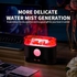 Humidifier Ultrasonic Stone Salt Volcanic With 3D Color Light -200Ml Black
