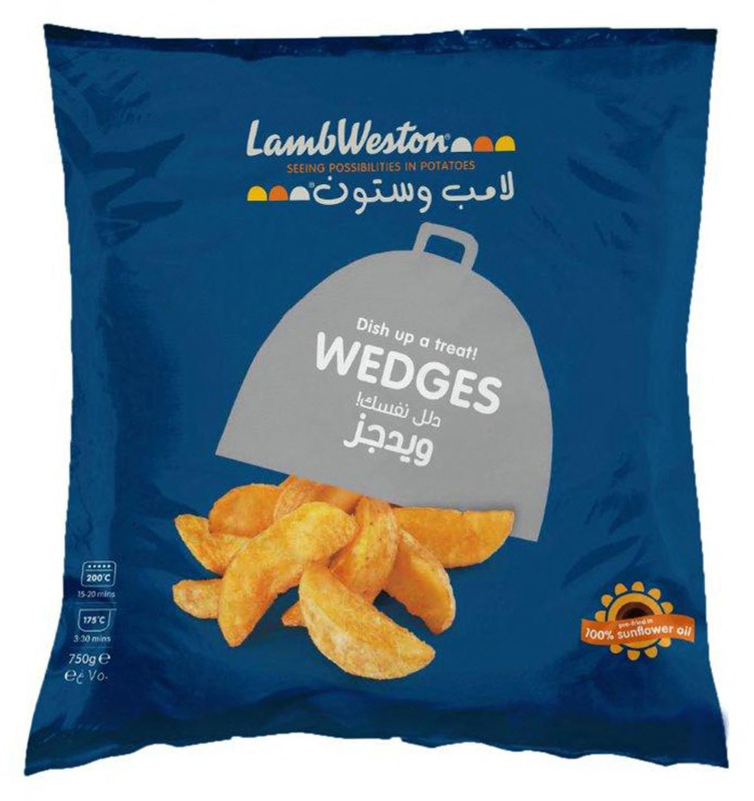 Lambweston potato wedges 750 g