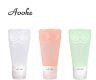 Aoohe 3pcs/set Owl Silicone Travel Kit Tube Squeeze Bottle Shampoo Shower Gel Lotion Sub-bottling Travel Cosmetic Jar - 3 Color
