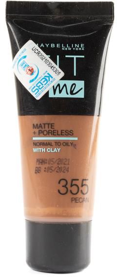 Maybelline Fit Me Matte and Poreless Foundation Pecan 355