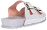 HUSH PUPPIES Girls' Paprika Slide Sandals, 17 EU, Silver