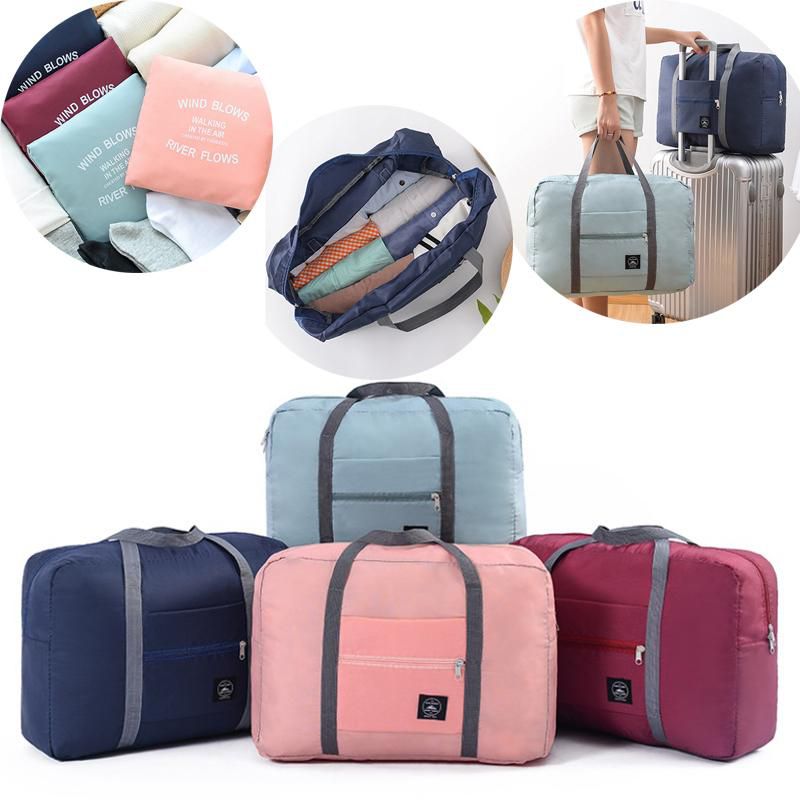 Travel Folding Portable Luggage Clothing Large Storage Bag (4 Colors)