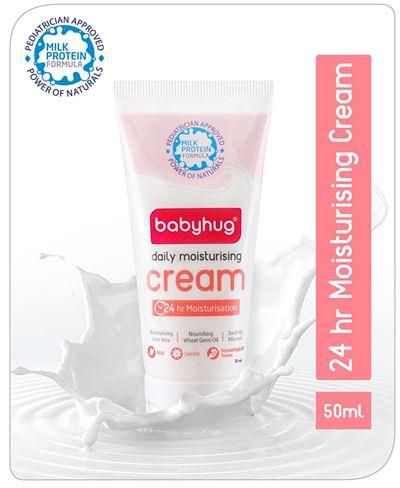 Babyhug Milk Protein Formula Daily Full Body and Face Moisturizing Cream - 50 ml