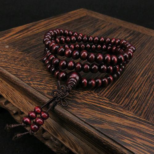 Fashion Natural Sandalwood Wooden Prayer Beads Bracelet Jewelry Wealth Bracelet Man/Boy