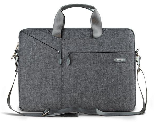 WiWU Laptop Bag Case For MacBook Air 14.1 13.3 Notebook Bag 17.3 15.6 15.4 Gearmax Waterproof Messenger Bags(Pink)