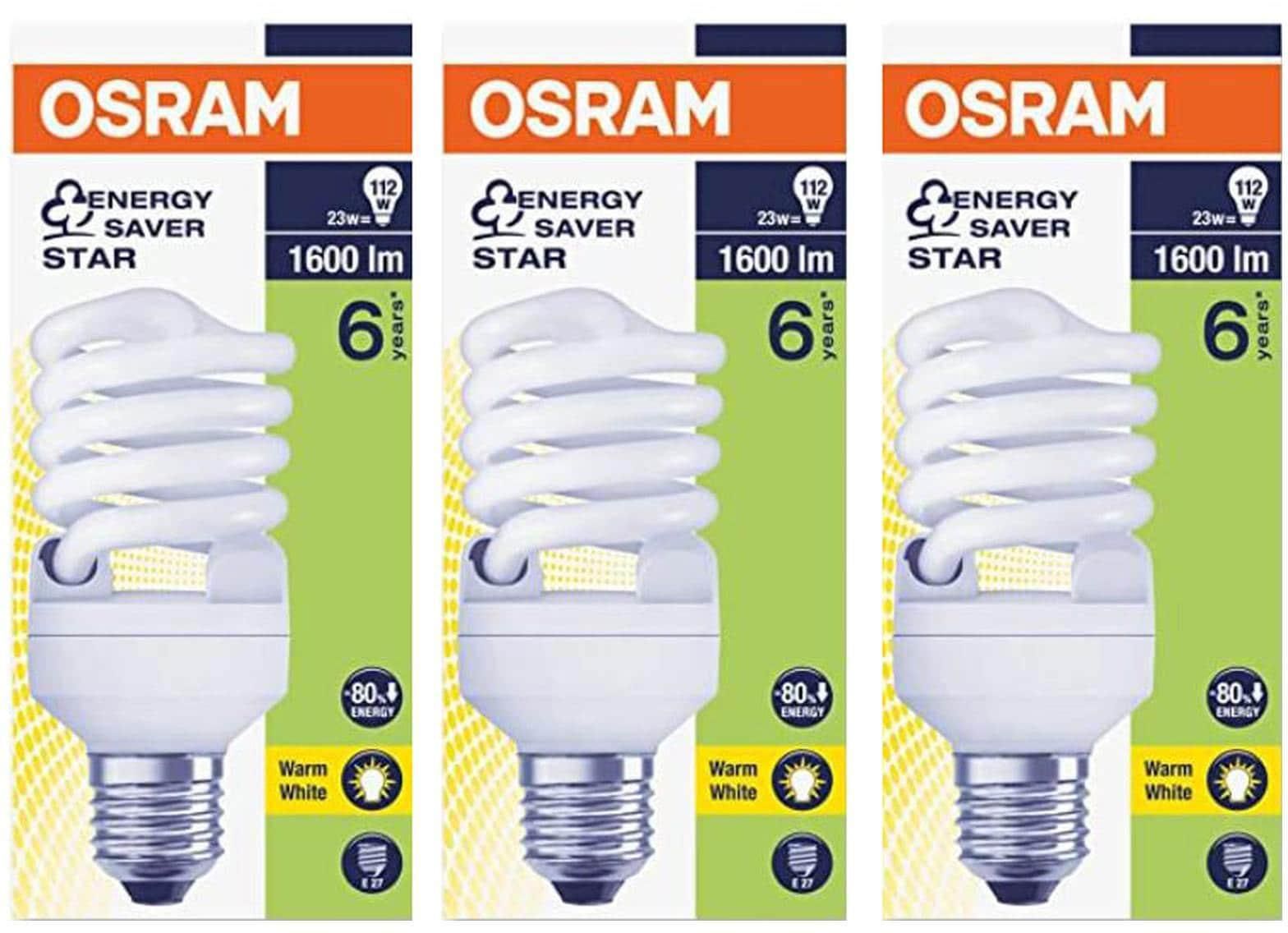 Osram E27 LED Twist Bulb 23W Warm White Set of 3