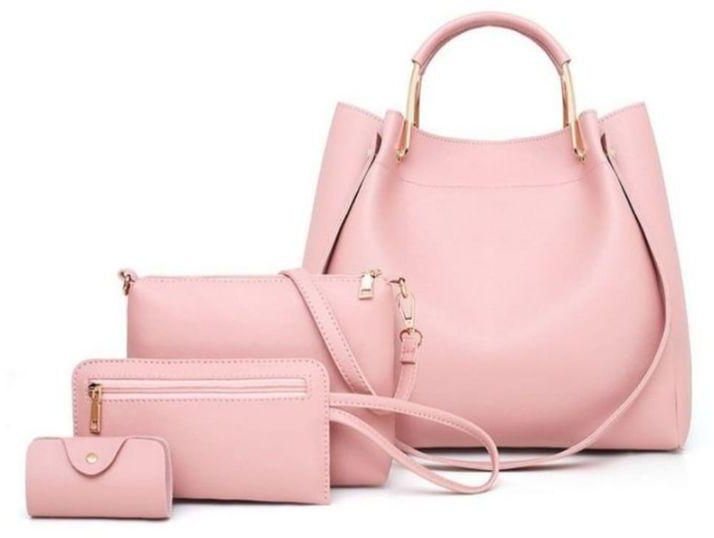 Women's Bag, Cross Body Bag, Women's Shoulder Bag And Small Bag Wallet And Keychain -pink