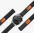 Durable 20mm Band, Trail Loop Nylon Sport Band For Samsung Galaxy Watch 6 5 4 40mm 44mm/Watch 5 Pro 45mm/Watch 4 6 Classic 42mm 43mm 46mm 47mm Nylon Sport Band By TenTech - Black & Grey