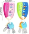 1 Pcs Baby Musical Smart Remote Car Key Toy Car Voices Pretend Play Education Toys Blue Bag