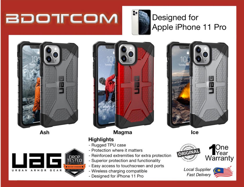 UAG Plasma Series Protective Case for Apple iPhone 11 Pro (3 Colors)