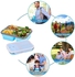 Silicone Lunch Box (Leak-proof Cover) -Spoon&Fork In1 Tool - 1 Pc