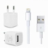 White charger with Cable for iPhone 5s 5c 5 / iPad Air / iPad Mini 2 / iPod Touch 5 / Nano 7