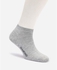 Diamond Cotton Ankle Socks - Heather Grey