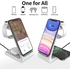 Wireless Charging Station, KKUYI 3 in 1 Wireless Charger Stand for AirPods Pro Apple Watch, Wireless Charging Dock Compatible with iPhone 11/11 Pro/XR/Xs Max/X/8/8P, Galaxy Note10/S10/S9, White