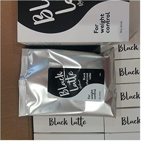 Black Latte Black Charcoal Latte Dry Drink. WEIGHT CONTROL