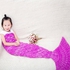 Comfortable Knitted Warmth Mermaid Blanket For Kids