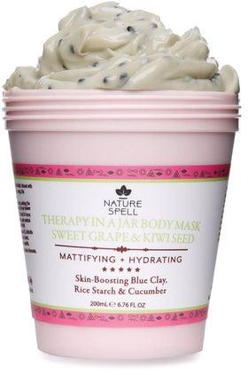 Nature Spell Therapy In A Jar Body Mask Sweet Grape & Kiwi Seed For Mattifying And Hydration 200ml