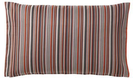 STRANDKÅL Cushion cover, orange, red