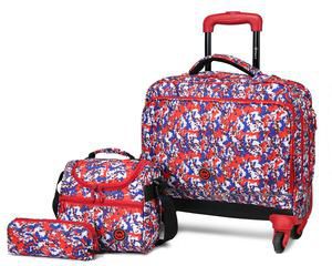 Buy Wagon R Classy Printed 4Wheel School Trolley+Lunch Bag+Pencil Case 1924 20inch online at the best price and get it delivered across UAE. Find best deals and offers for UAE on LuLu Hypermarket UAE