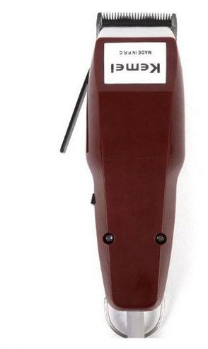 Kemei KM-1400 Professional Wired Electric Hair Clipper Trimmer - Red