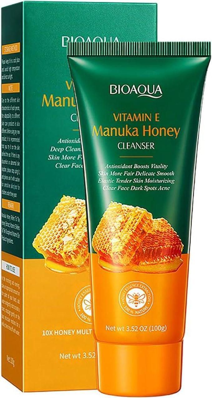BIOAQUA Manuka Honey Facial Cleanser/Cleansing Foam Face Skin Repair Soften Moisturizing Hydrating 3.52oz/100g