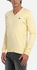 Dockland V-Neck Pullover - Pastel Yellow