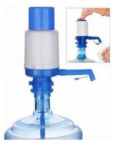 مضخة مياه يدوية للشرب - أبيض وأزرق