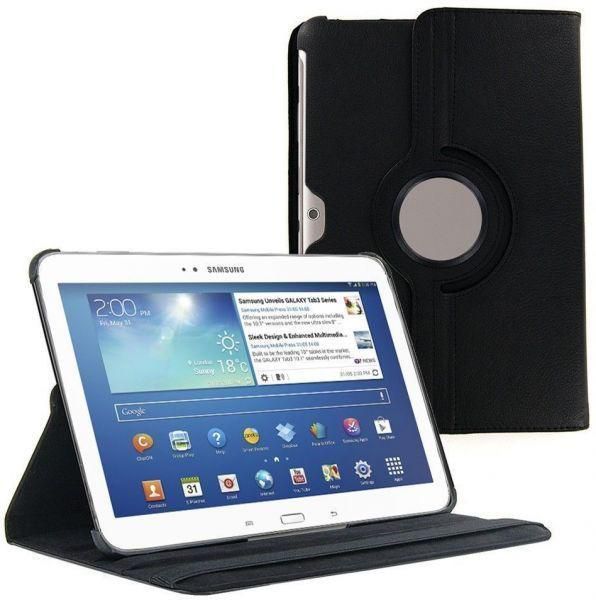 360 Degree Rotating Case Stand Cover For Samsung Galaxy Tab 4 7" Tablet Black