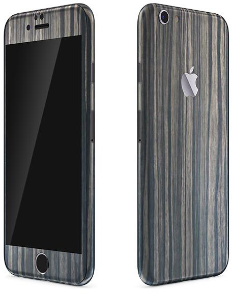 SlickWraps Wood for iPhone 6 Flake Ebony