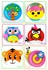 Fashion Paper Plate Art Kits with Animal Stickers( Pack of 10) 21x23x3.5cm