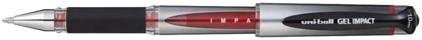 Uni-ball Gel Impact, Super Smooth Gel Ink Roller Ball, 1.0mm, Red