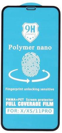 Polymer Nano Screen Protector for iPhone Mobiles Black