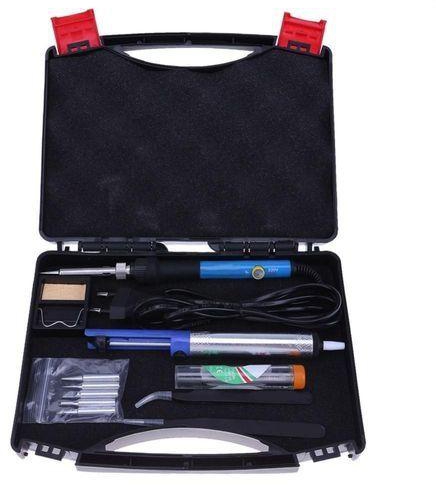 Vakind 14 In 1 60W Temperature Adjustable Electric Soldering Pen Tool Kit(Black)-EU Plug