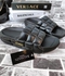 Brand New Versace All Black Type 2 Sandals for Ladies.